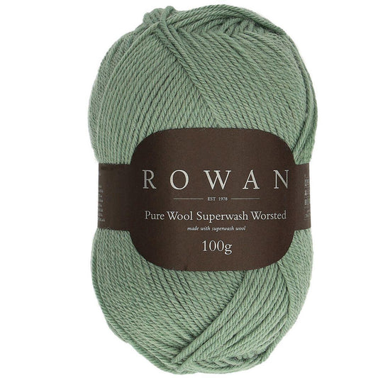 Pure Wool Superwash Worsted Sage 199 100% Wool Yarn - 100g