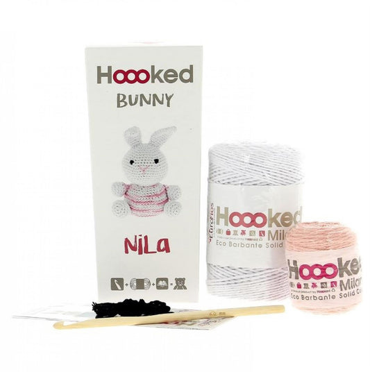 Hoooked Eco Barbante Milano Apricot Cotton Bunny Nila Crochet Amigurumi Kit