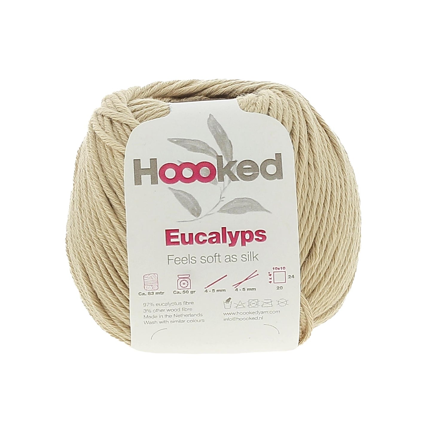 [Hoooked] EC0350G Eucalyps Noce Taupe Eucalyptus Yarn - 82.5M, 50g