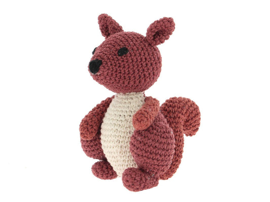 [Hoooked] PAK237 Eco Barbante Milano Brick Cotton Squirrel Suzy Crochet Amigurumi Kit
