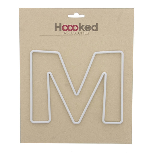 [Hoooked] Recycled Plastic Frame Plastic Letter M - 150mm