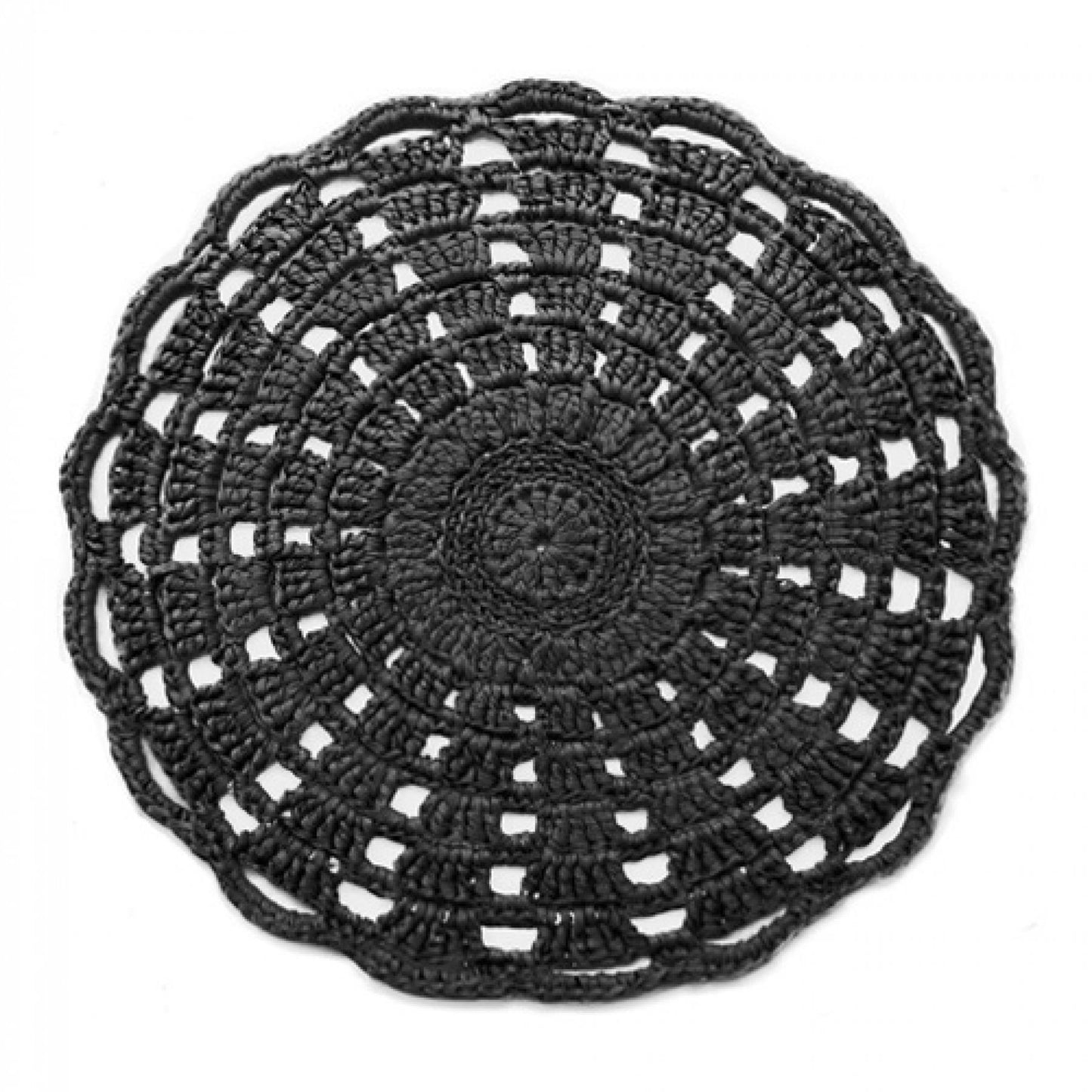 Hoooked RibbonXL Charcoal Anthracite Cotton Mandala Rug Crochet Kit