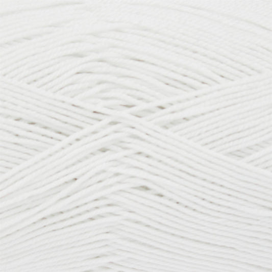 1262190 Giza Cotton White Yarn - 158M, 50g 4 Ply