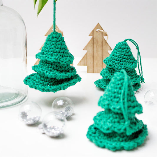 PAK148 Eco Barbante Milano Cotton Christmas Tree Crochet Amigurumi Kit