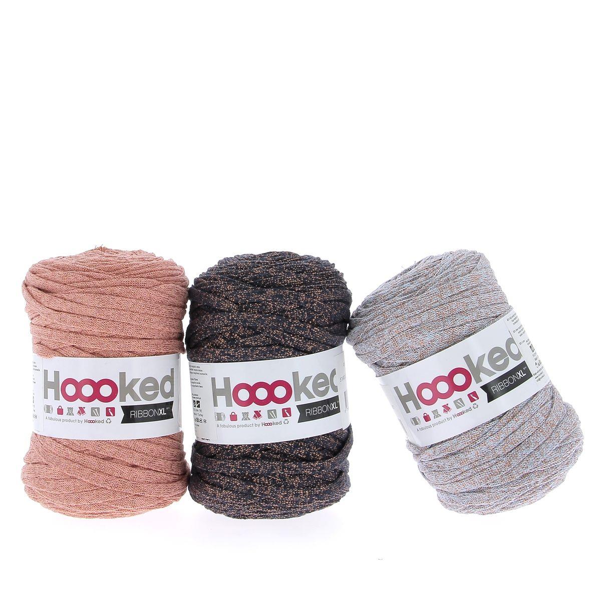Hoooked RibbonXL Glam Cotton Yarn - 120M 250g (Pack of 3)