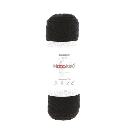 Hoooked Somen Mezzanotte Blue Cotton/Linen Blend Yarn - 165M 100g