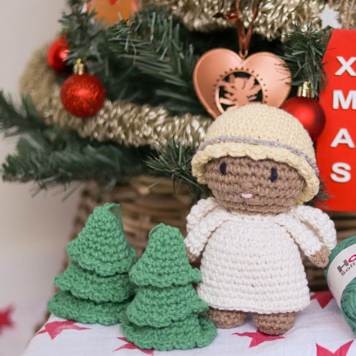 PAK257 Eco Barbante Milano Cotton Angel Luna Crochet Amigurumi Kit