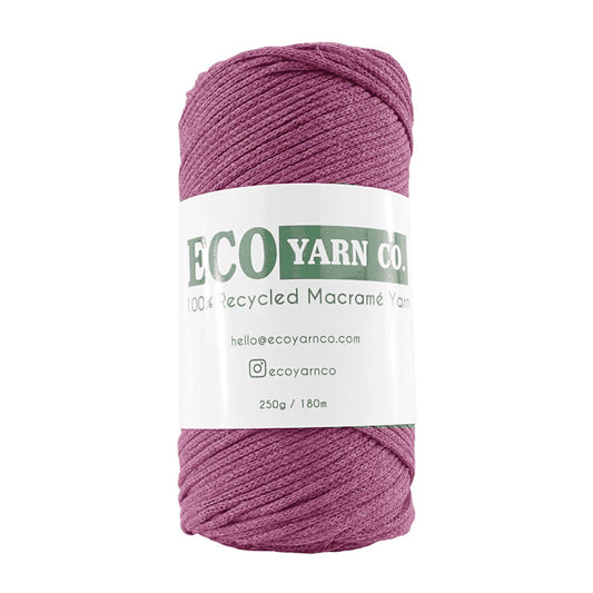 [Eco Yarn Co] Maroon Cotton/Polyester Macrame Yarn - 180M, 250g