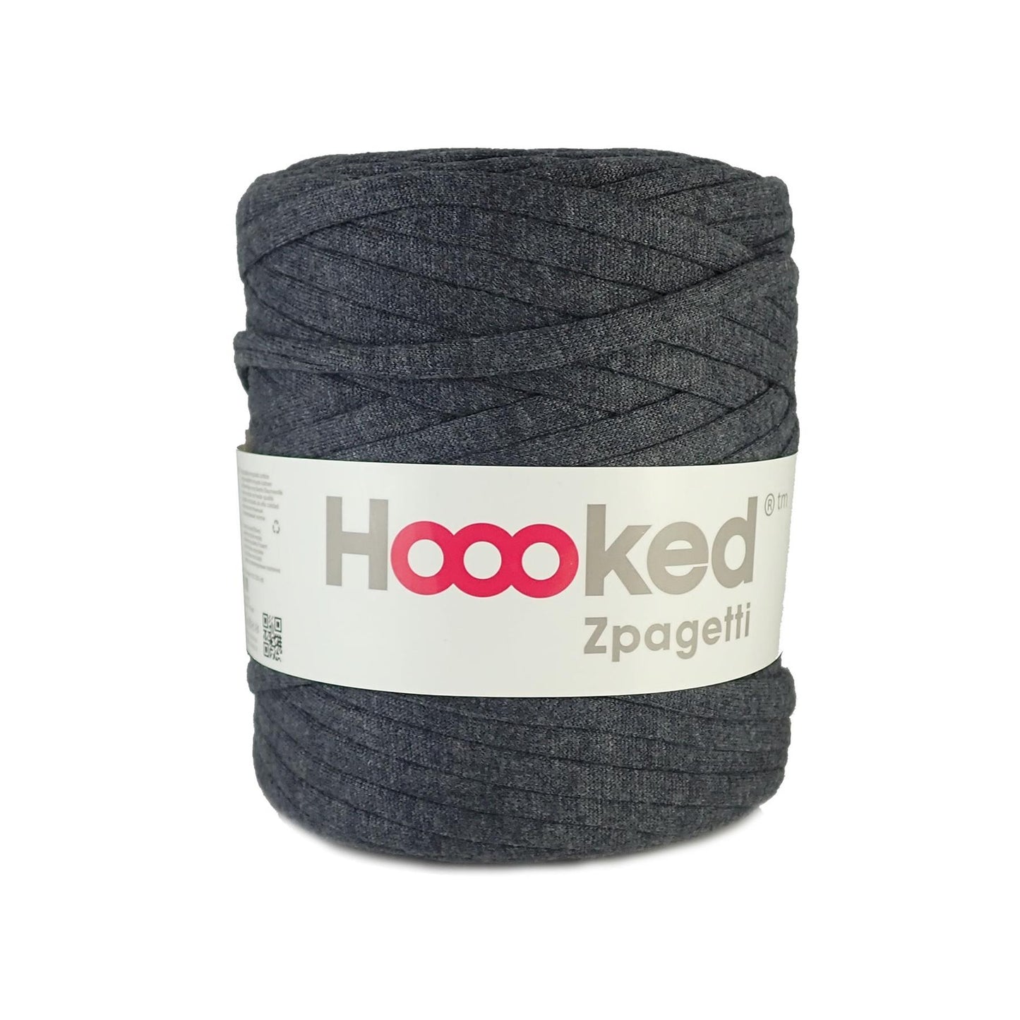Zpagetti Charcoal Grey Cotton T-Shirt Yarn - 120M, 700g