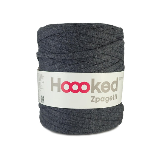 Zpagetti Charcoal Grey Cotton T-Shirt Yarn - 120M, 700g