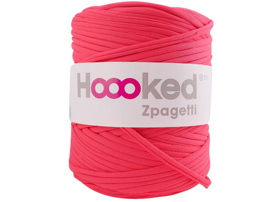 Hoooked Zpagetti Neon Pink Cotton T-Shirt Yarn - 120M 700g