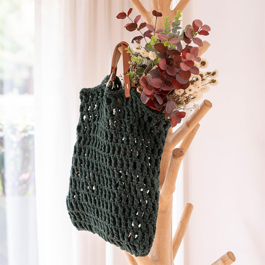[Hoooked] PAK175804 Spesso Chunky Pine Cotton Tiago Bag Crochet Kit