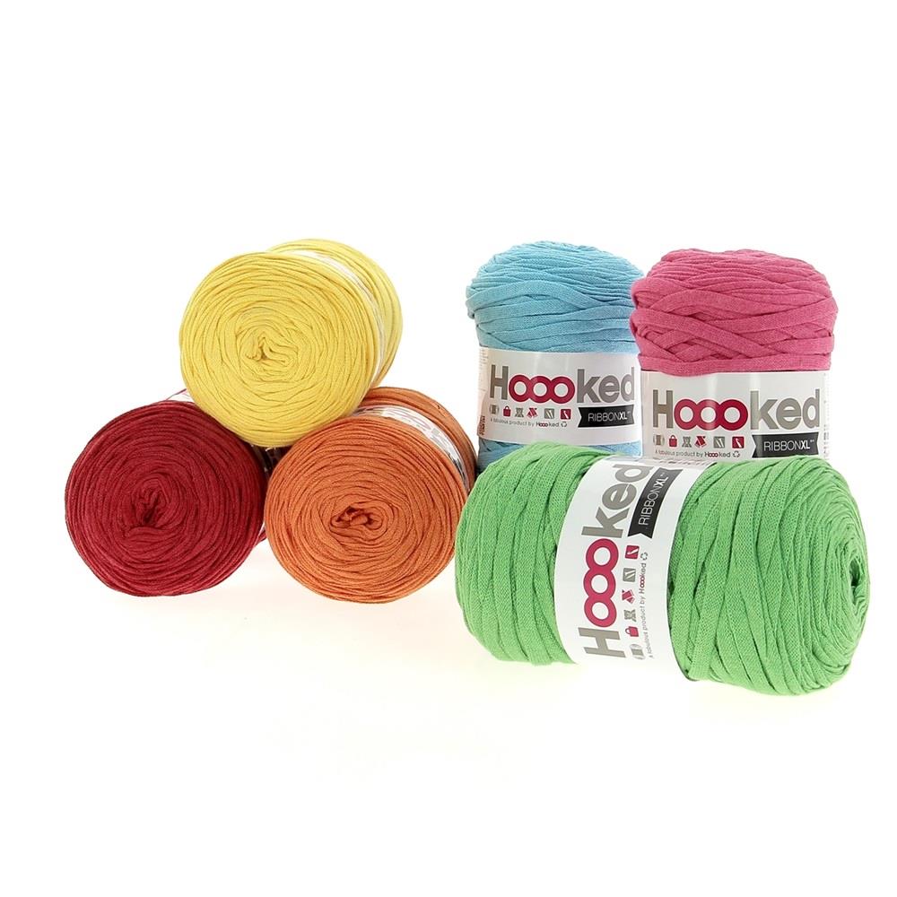 Hoooked RibbonXL Rio Paradise Cotton T-Shirt Yarn - 120M 250g (Pack of 6)
