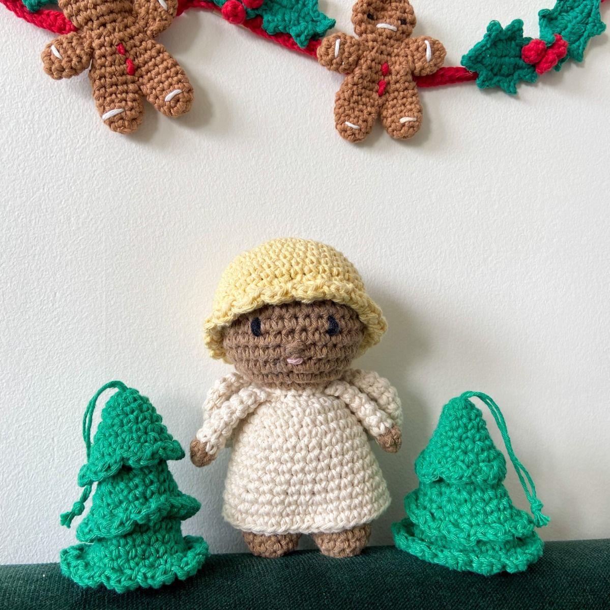 PAK257 Eco Barbante Milano Cotton Angel Luna Crochet Amigurumi Kit