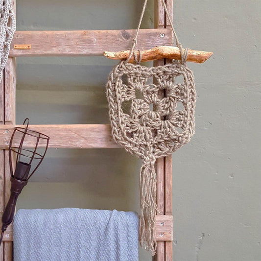 Hoooked Jute Vanilla Cream Jute Cotton Wallhanger Elx