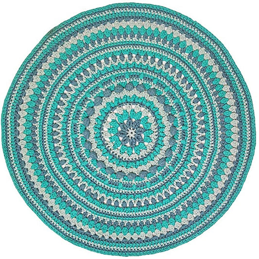 Hoooked RibbonXL Happy Mint Cotton Island Rug Crochet Kit