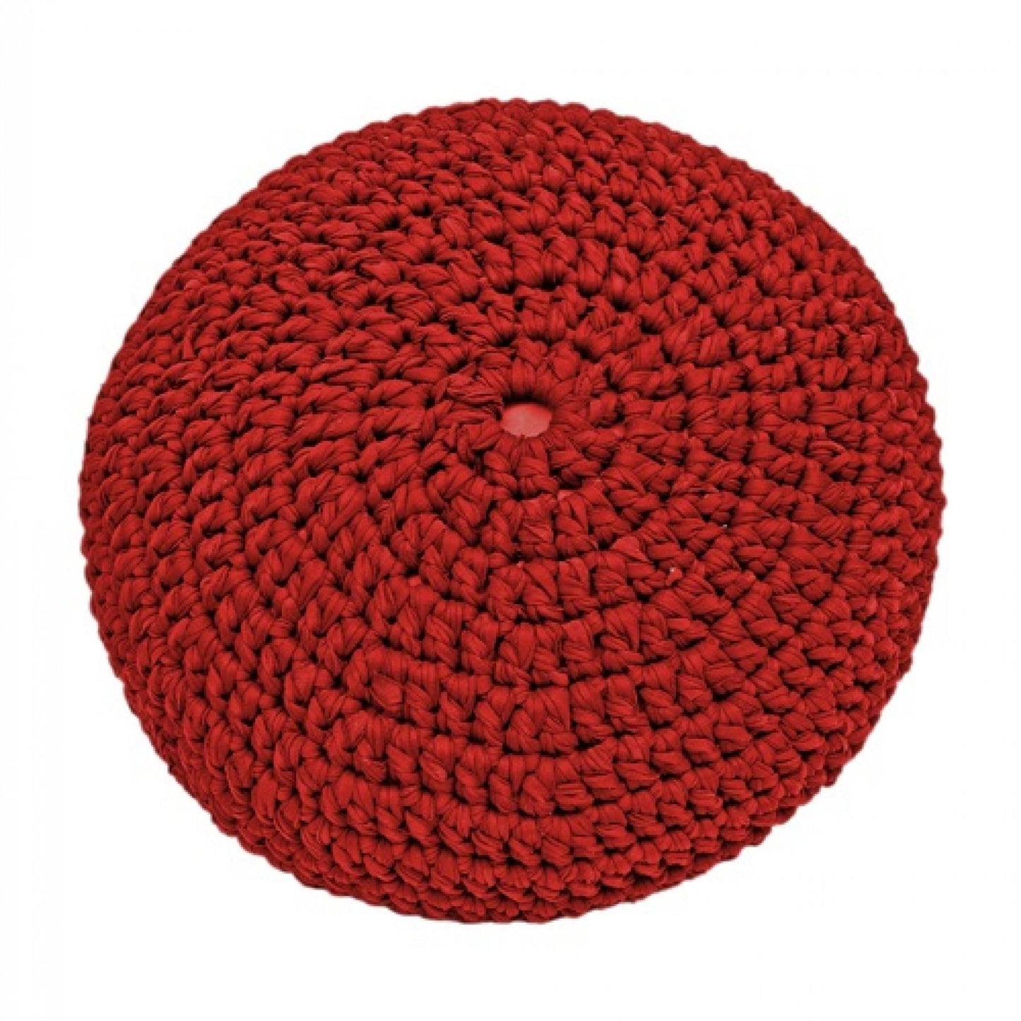 Hoooked Zpagetti Marsala Bordeaux Cotton Pouffe Knit and Crochet Kit