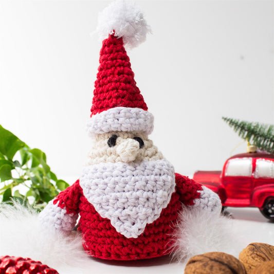 PAK147 Eco Barbante Milano Cotton Santa Claus Crochet Amigurumi Kit