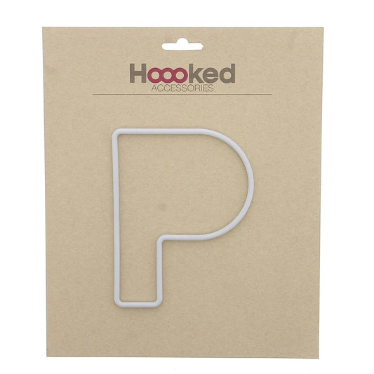 [Hoooked] Recycled Plastic Frame Plastic Letter P - 150mm