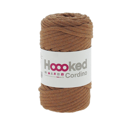 [Hoooked] Cordino Caramel Brown Cotton Macrame Cord - 54M, 150g