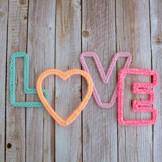 [Hoooked] Recycled Plastic Frame Plastic Letter L - 150mm
