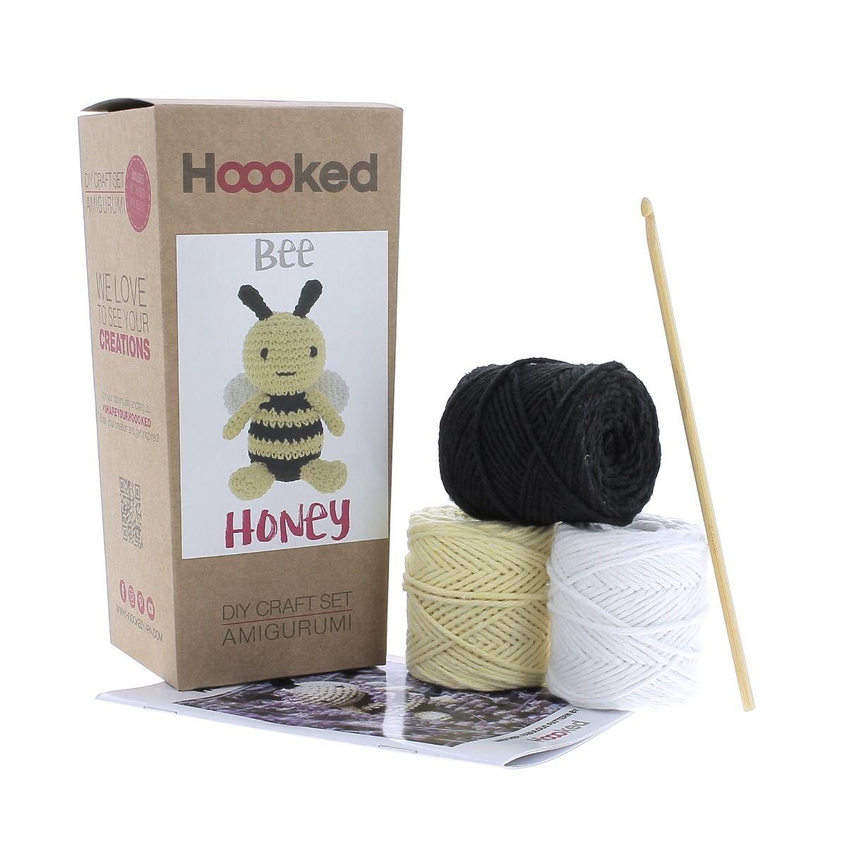 [Hoooked] PAK279 Eco Barbante Milano Popcorn Cotton Bee Honey Crochet Amigurumi Kit
