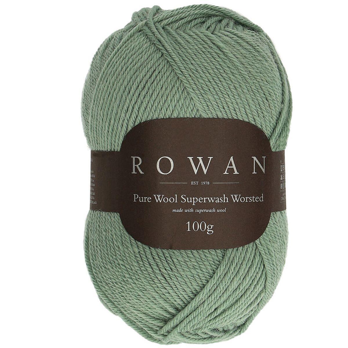 Pure Wool Superwash Worsted Sage 199 100% Wool Yarn - 100g