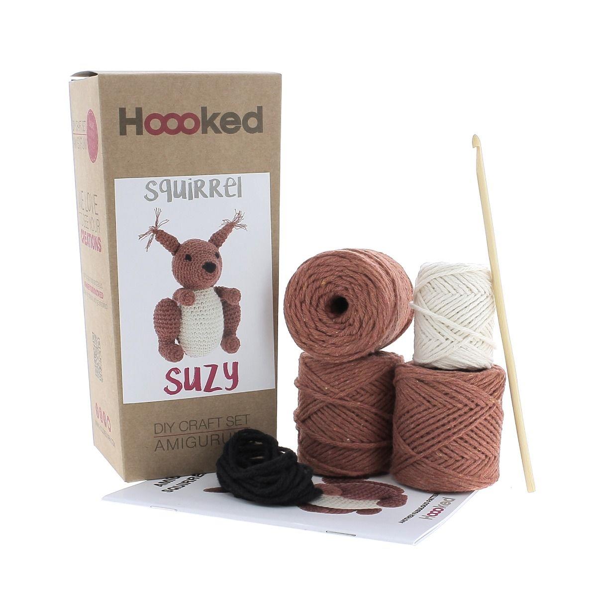[Hoooked] PAK237 Eco Barbante Milano Brick Cotton Squirrel Suzy Crochet Amigurumi Kit