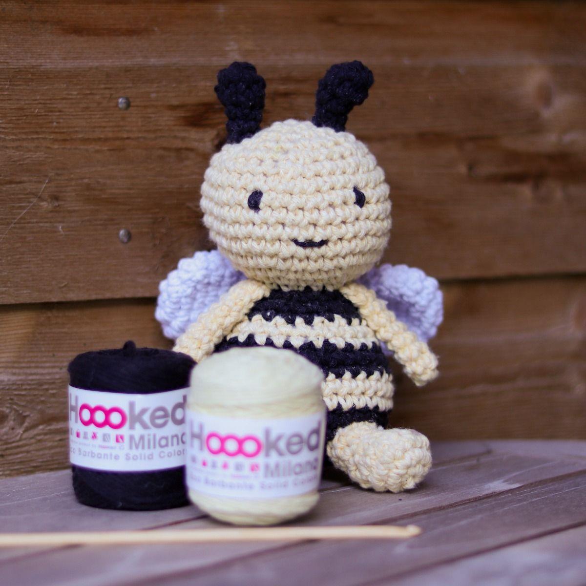 [Hoooked] PAK279 Eco Barbante Milano Popcorn Cotton Bee Honey Crochet Amigurumi Kit