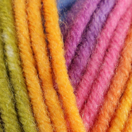 PT6 Party Time Chunky Multi-Coloured 100% Premium Acrylic Yarn - 100g Chunky