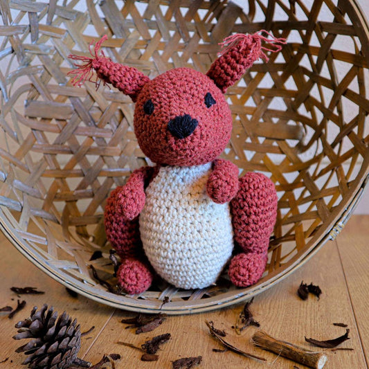 [Hoooked] PAK237 Eco Barbante Milano Brick Cotton Squirrel Suzy Crochet Amigurumi Kit