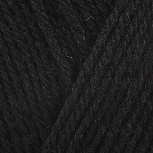 64008 Big Value Super Black Yarn - 81M, 100g Chunky
