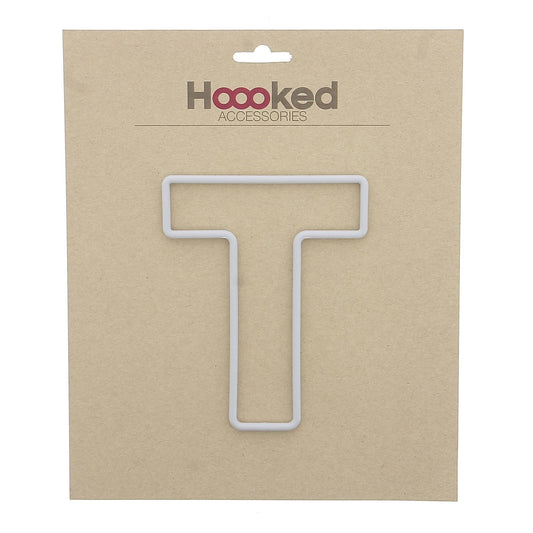 [Hoooked] Recycled Plastic Frame Plastic Letter T - 150mm