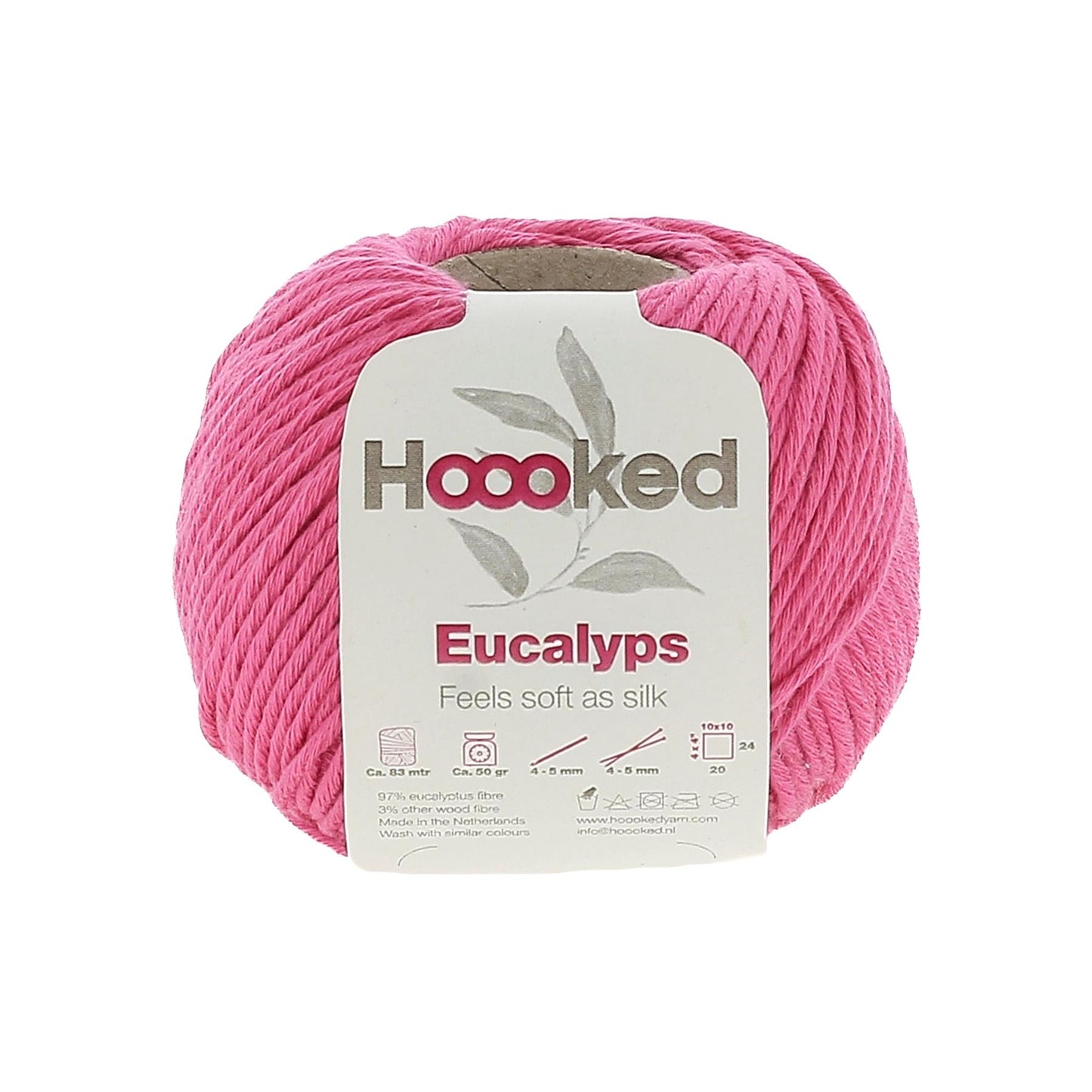 [Hoooked] EC0750G Eucalyps Magenta Pink Eucalyptus Yarn - 82.5M, 50g