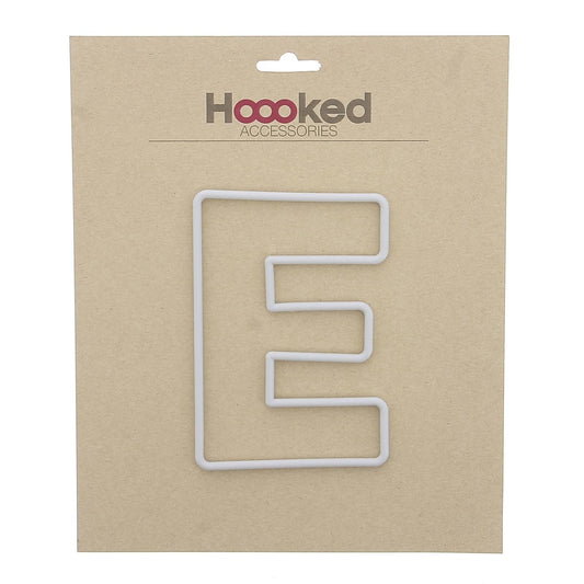 [Hoooked] Recycled Plastic Frame Plastic Letter E - 150mm