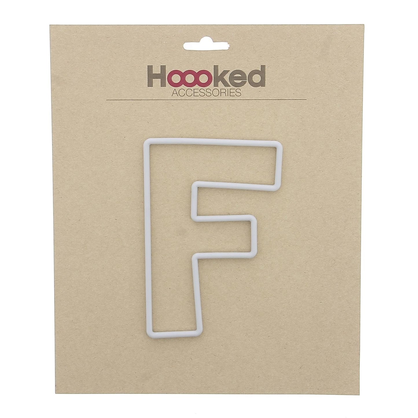 [Hoooked] Recycled Plastic Frame Plastic Letter F - 150mm
