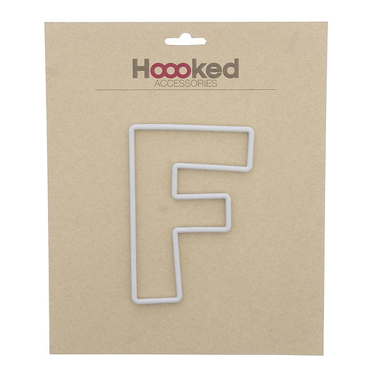 [Hoooked] Recycled Plastic Frame Plastic Letter F - 150mm
