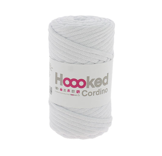 [Hoooked] Cordino Optic White Cotton Macrame Cord - 54M, 150g