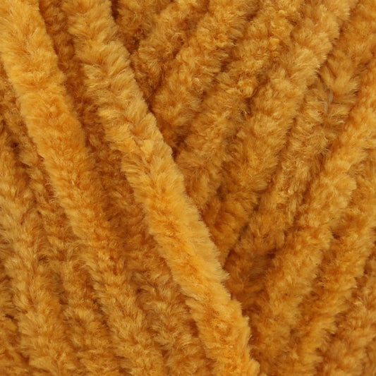 B51 Flutterby Chunky Mustard 100% Supersoft Polyester Yarn - 100g Chunky