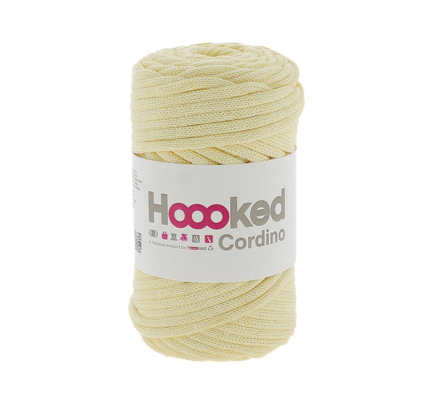 [Hoooked] Cordino Frosted Yellow Cotton Macrame Cord - 54M, 150g