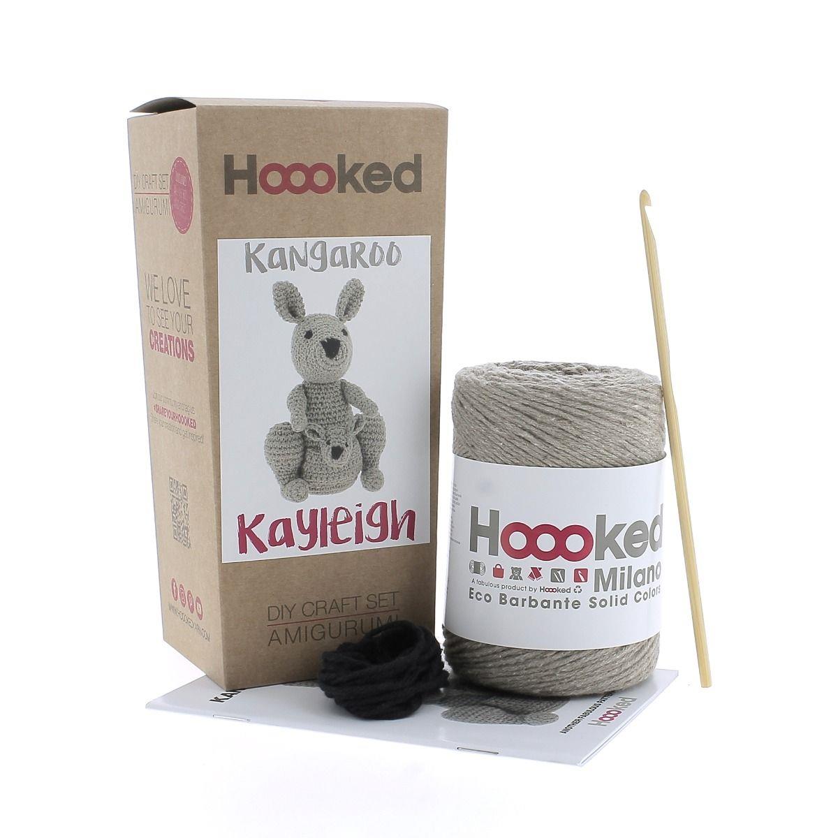 [Hoooked] PAK236 Eco Barbante Milano Taupe Cotton Kangaroo Kayleigh Crochet Amigurumi Kit