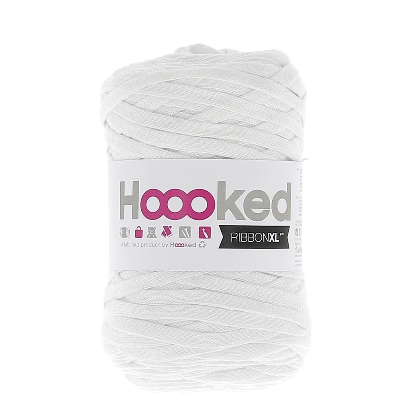 RXL50 RibbonXL Optic White Cotton Yarn - 120M, 250g