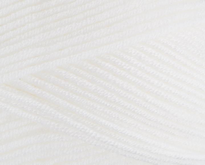 9147111 Bambino White (7111) 100% Premium Acrylic Yarn - 100g Double Knit