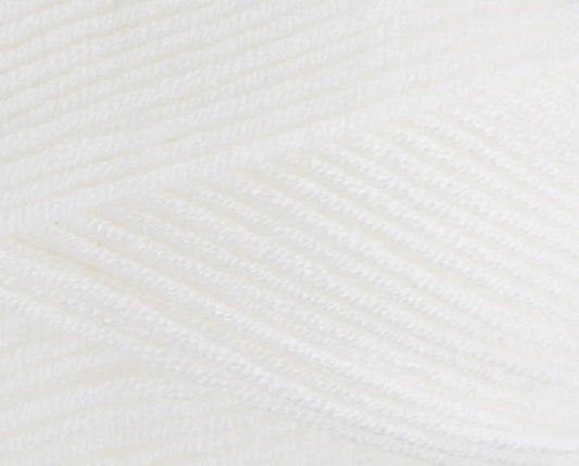 9147111 Bambino White (7111) 100% Premium Acrylic Yarn - 100g Double Knit