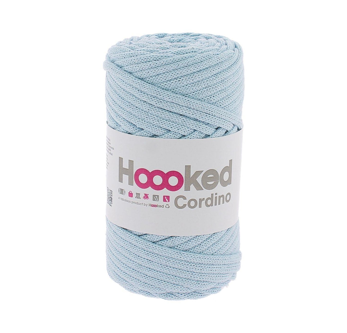[Hoooked] Cordino Powder Blue Cotton Macrame Cord - 54M, 150g