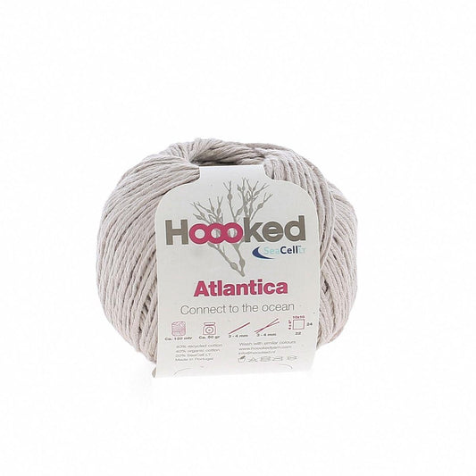 [Hoooked] Atlantica Dune Beige Seacell Cotton Yarn - 120M, 50g
