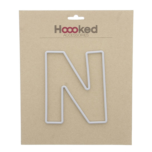 [Hoooked] Recycled Plastic Frame Plastic Letter N - 150mm