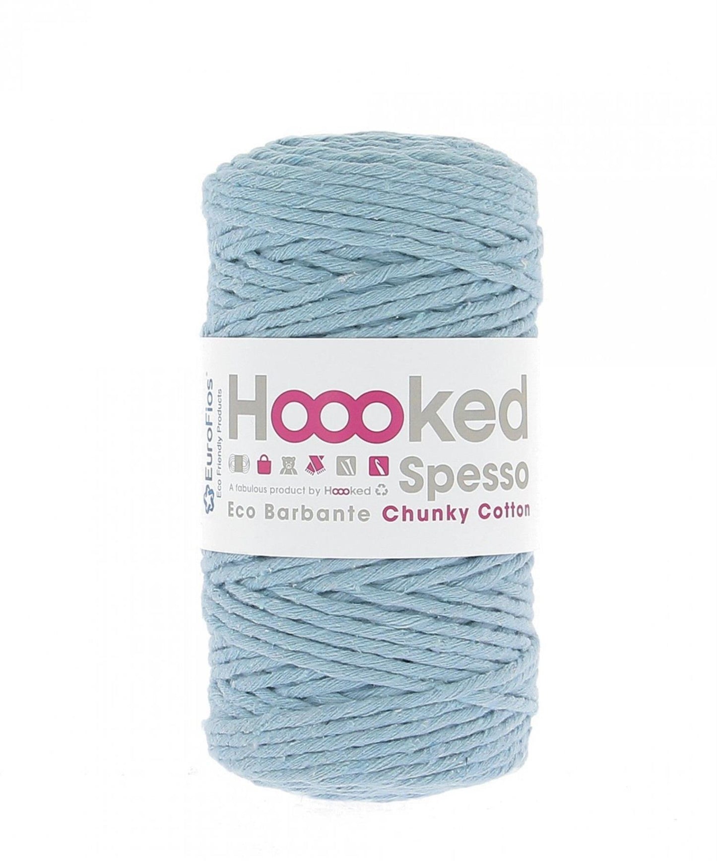[Hoooked] S900 Spesso Chunky Provence Blue Cotton Yarn - 127M, 500g