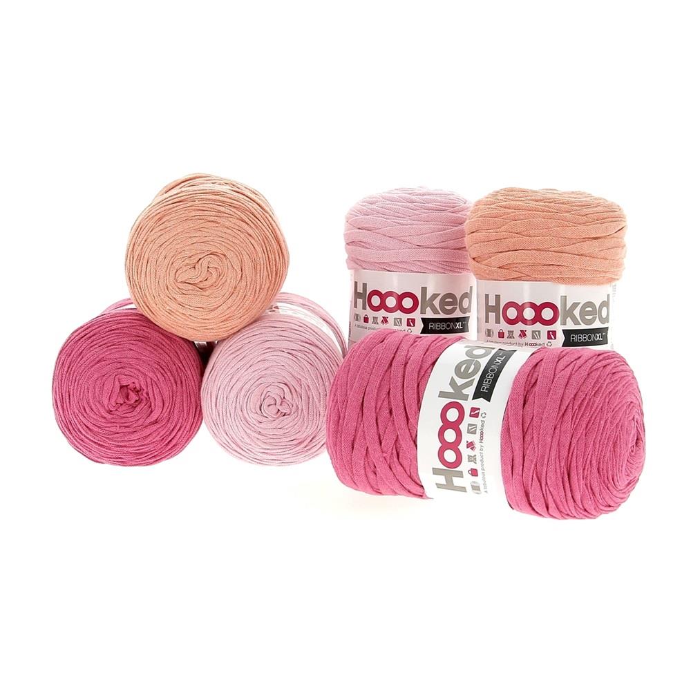 Hoooked RibbonXL Think Pink Cotton Yarn - 120M 250g (Pack of 6)
