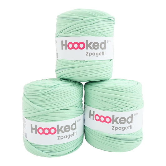 Hoooked Zpagetti Vintage Green Cotton T-Shirt Yarn - 120M 700g (Pack of 3)
